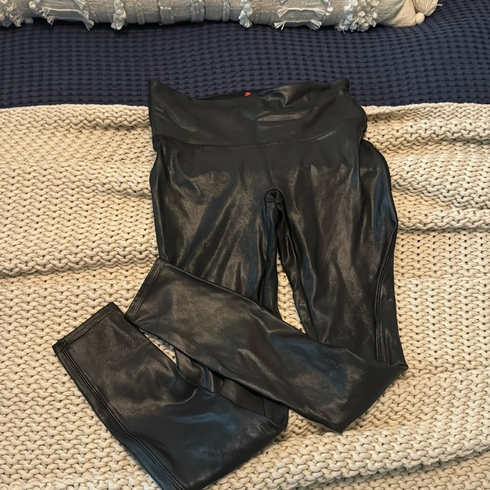 Spanx faux leather leggings